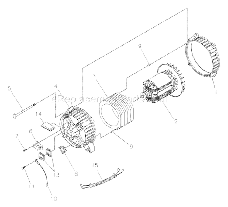 Page B Diagram and Parts List for 1925-1  Briggs and Stratton Generator
